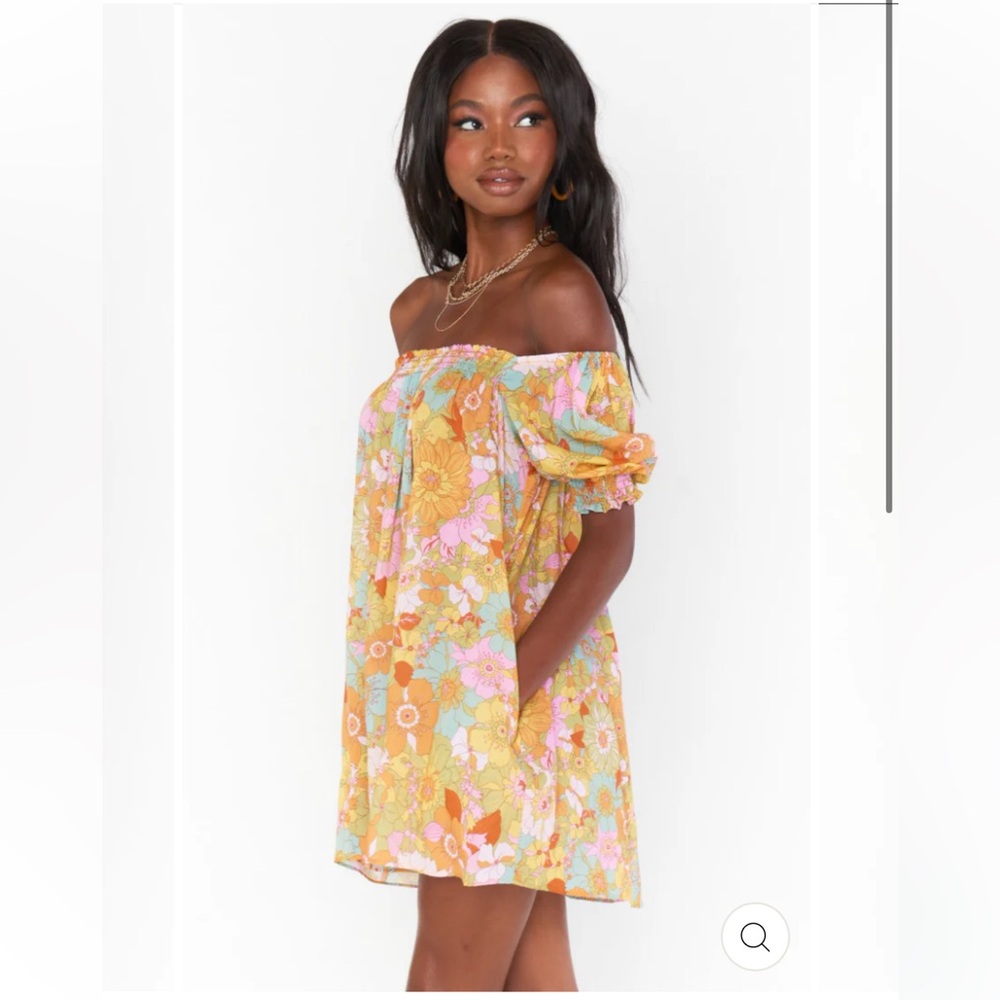 Show Me Your MuMu Annalynne mini dress in groovy blooms xs
